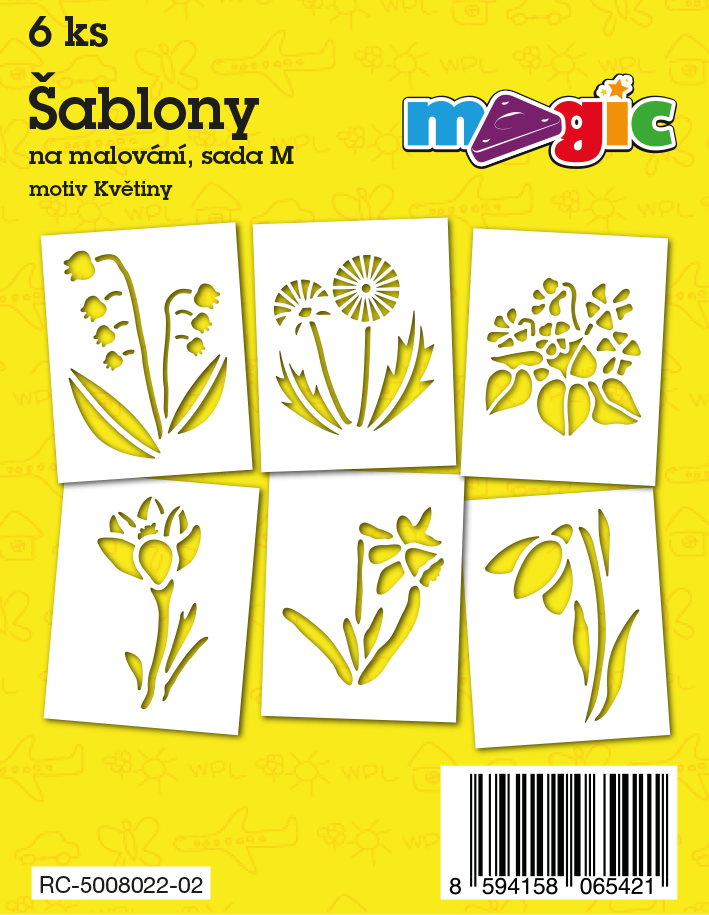 Papierschablonen MAGIC Set M – Blumen