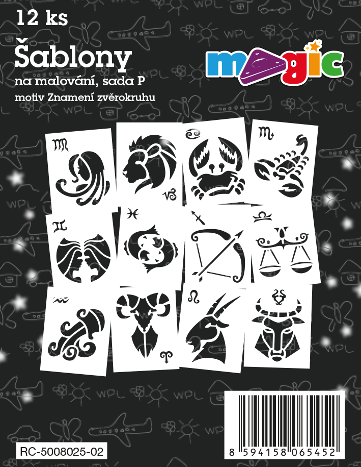Papierschablonen MAGIC Set P – Sternzeichen