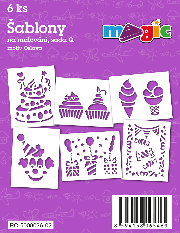 Papierschablonen MAGIC Set Q – Feier