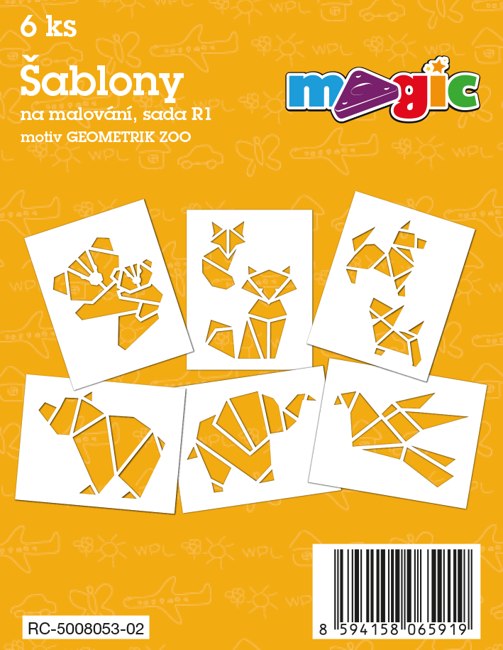Papierschablonen MAGIC Set R1 – GEOMETRIK ZOO