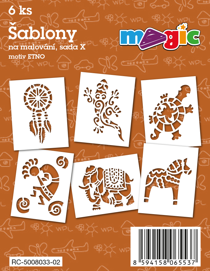 Papierschablonen MAGIC Set X – Ethno